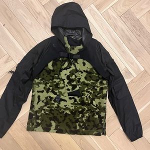 Nike x MMW collab gorpcore 2 piece jacket wind breaker cropped top + fleece vest